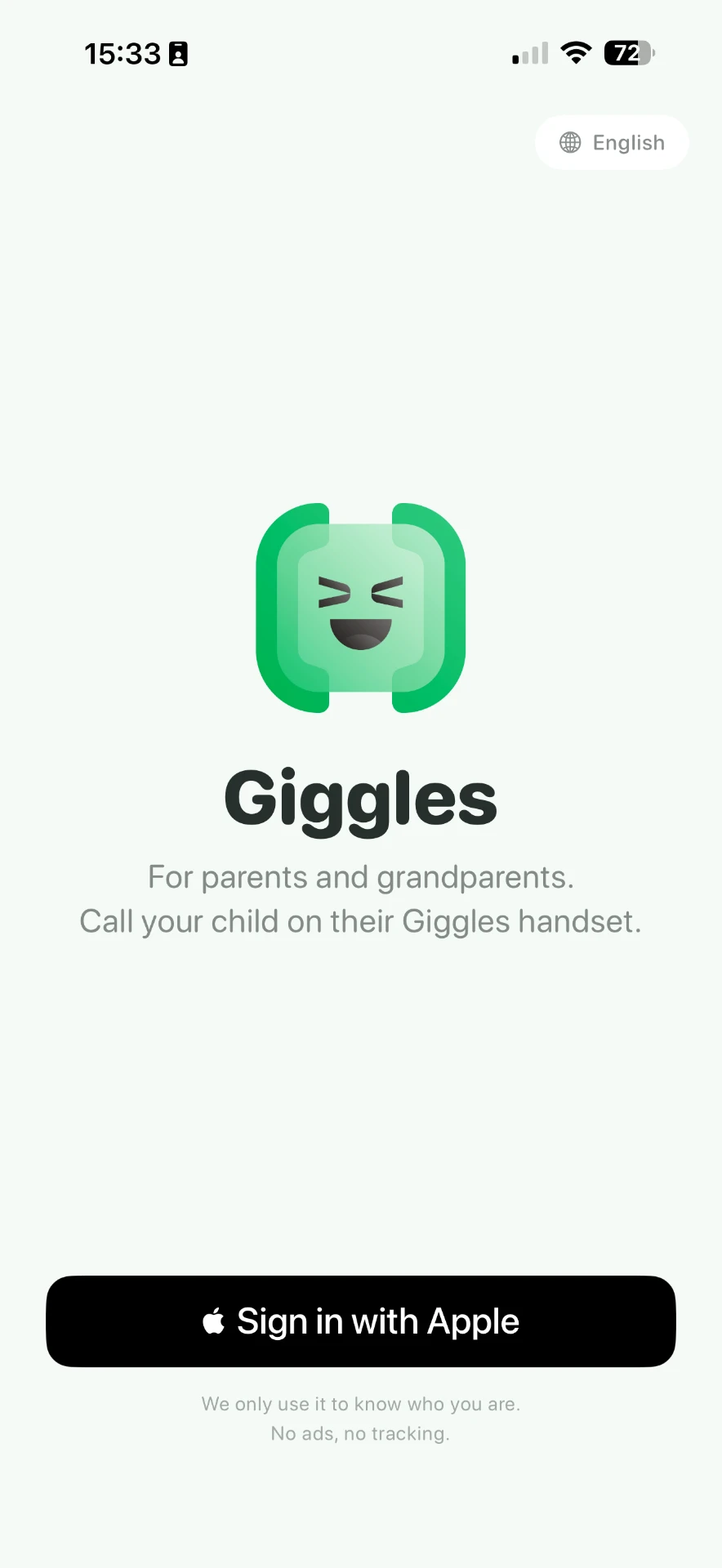 Sign in once with Apple