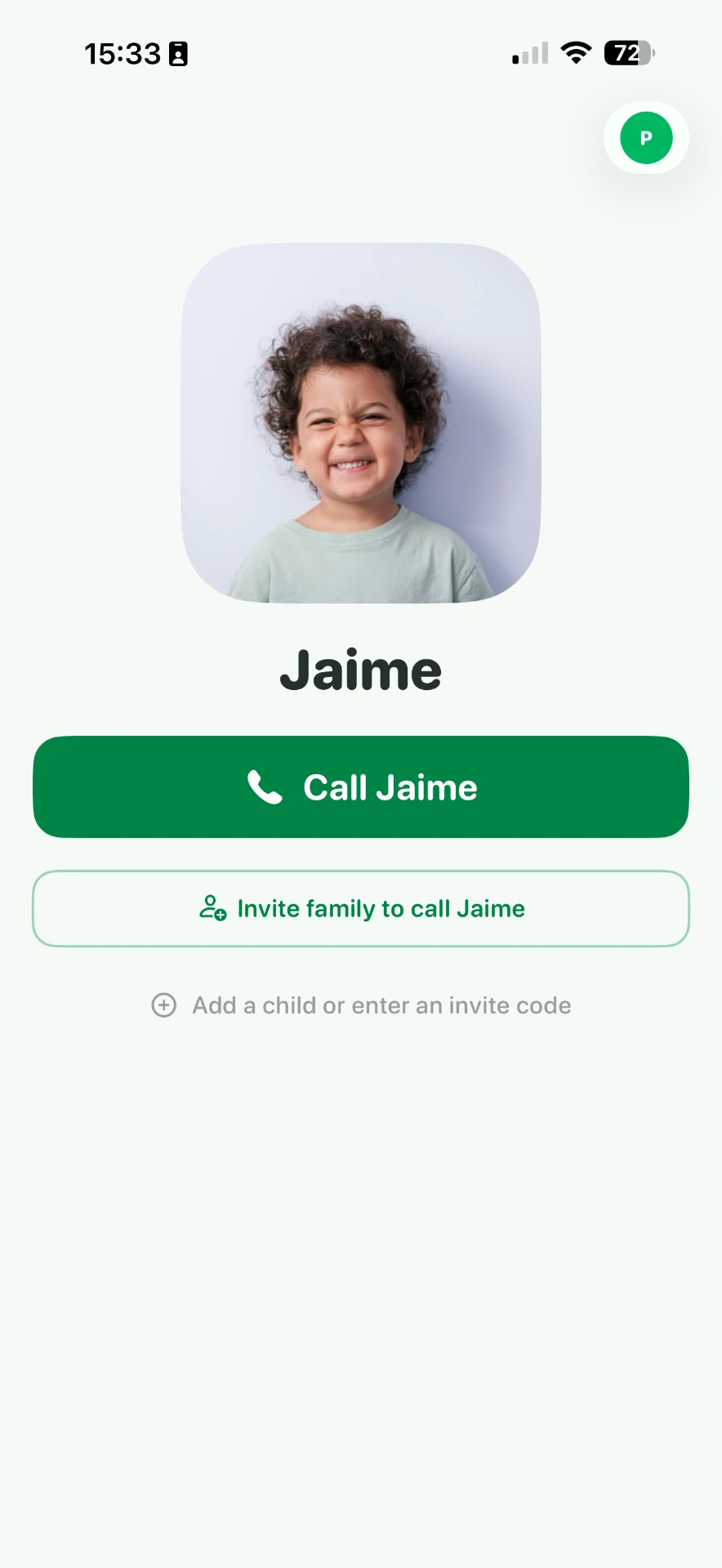 One tap to call your child